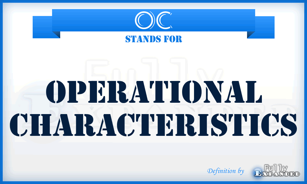 OC - Operational Characteristics