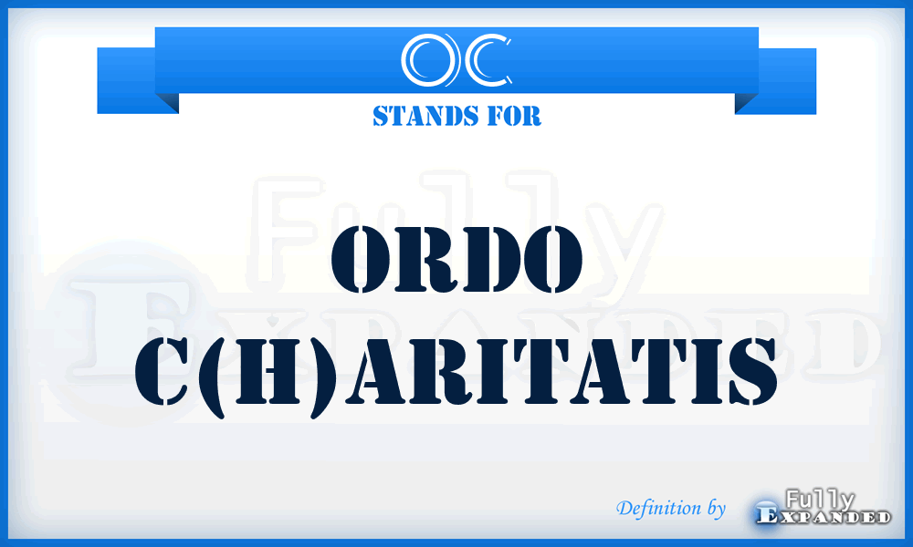 OC - Ordo C(h)aritatis