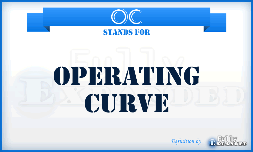 OC - operating curve