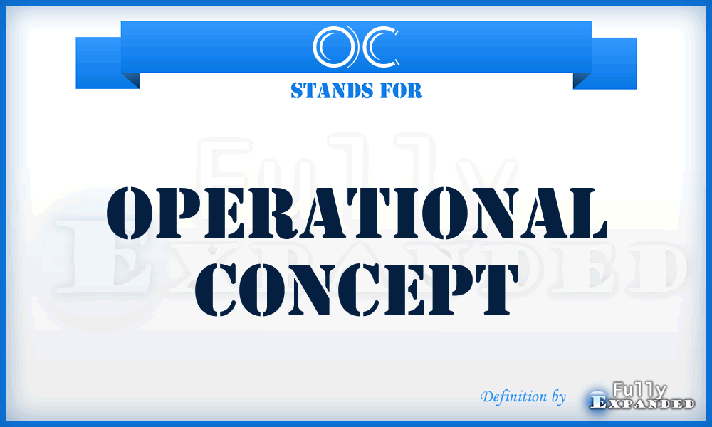 OC - operational concept