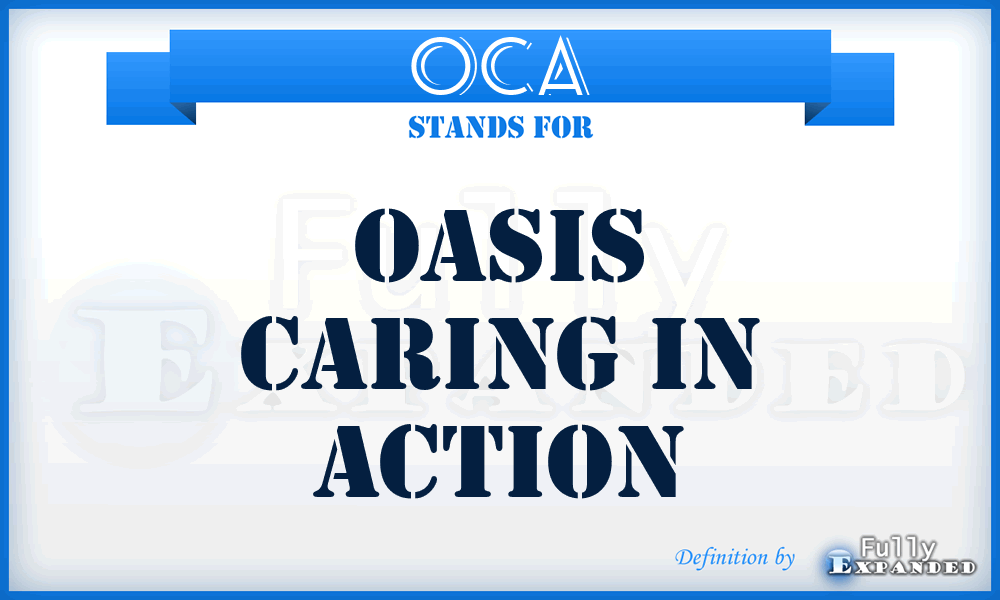OCA - Oasis Caring in Action