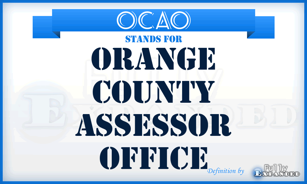 OCAO - Orange County Assessor Office