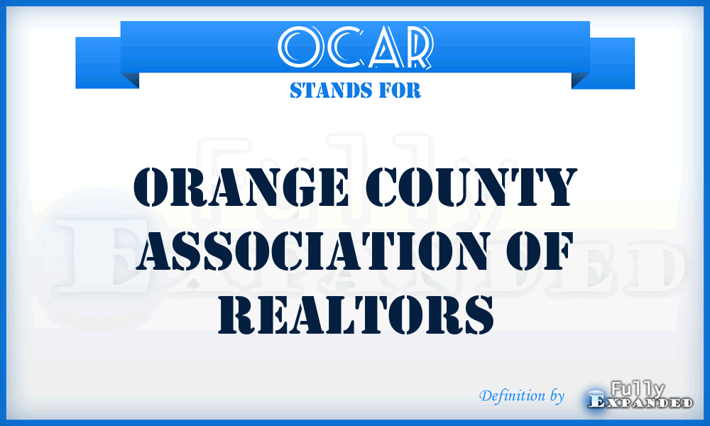 OCAR - Orange County Association of Realtors