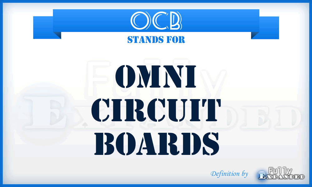 OCB - Omni Circuit Boards