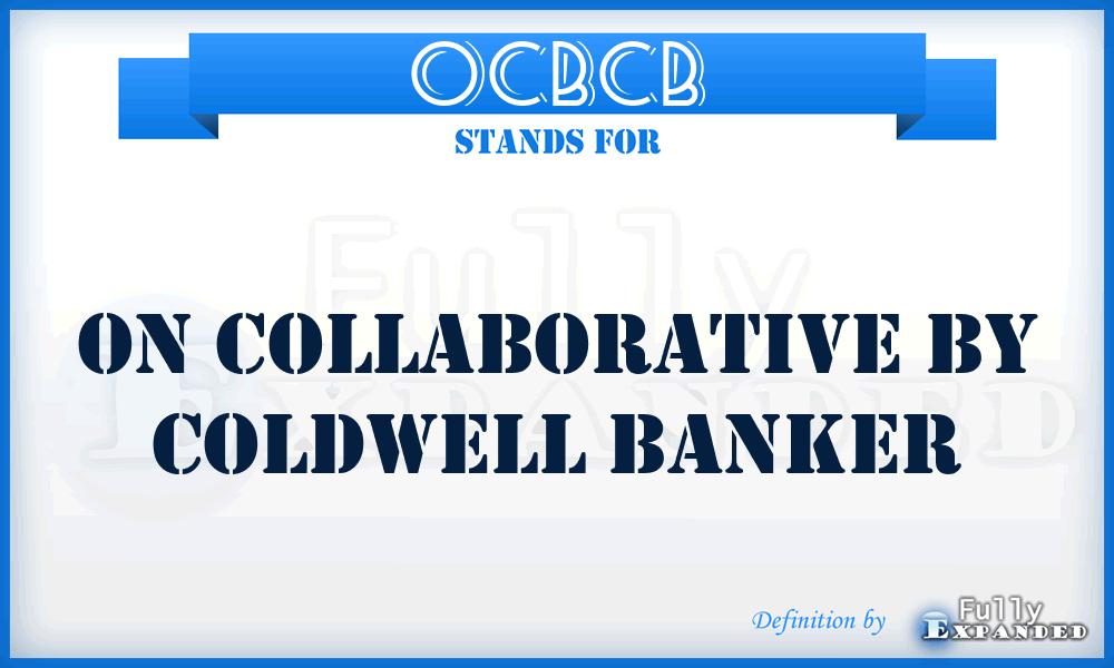 OCBCB - On Collaborative By Coldwell Banker