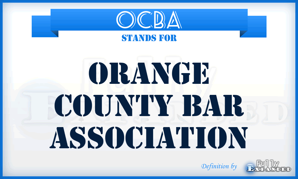 OCBA - Orange County Bar Association