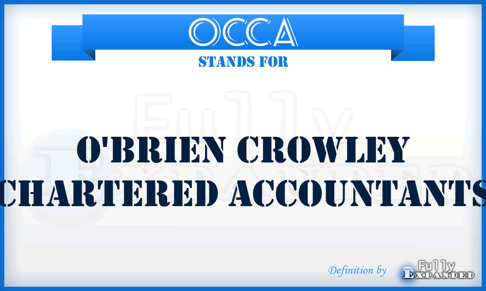 OCCA - O'brien Crowley Chartered Accountants