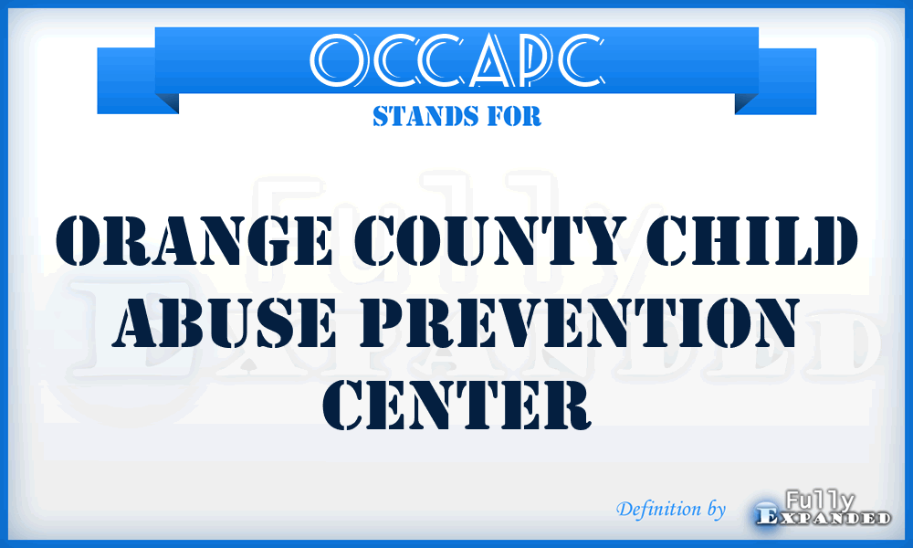 OCCAPC - Orange County Child Abuse Prevention Center