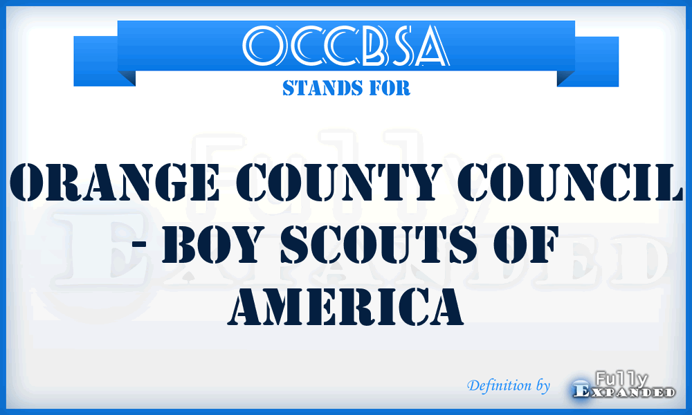 OCCBSA - Orange County Council - Boy Scouts of America