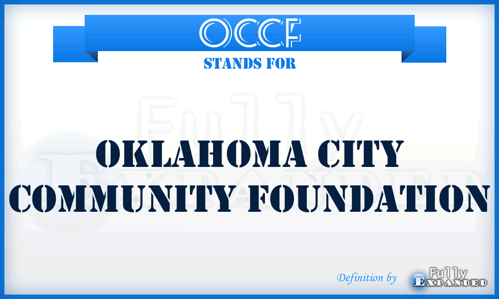 OCCF - Oklahoma City Community Foundation