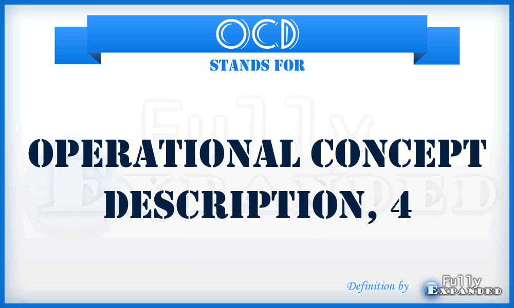 OCD - operational concept description, 4
