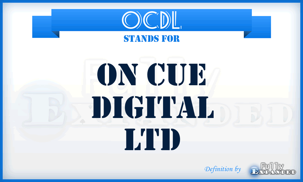 OCDL - On Cue Digital Ltd