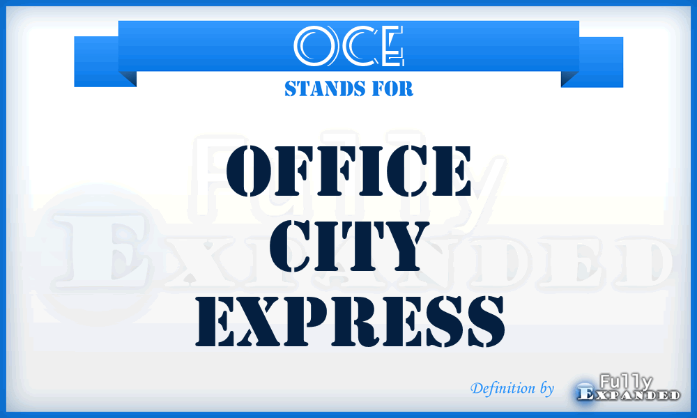OCE - Office City Express