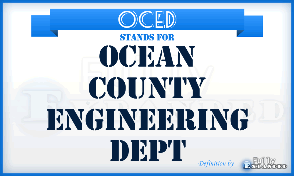 OCED - Ocean County Engineering Dept