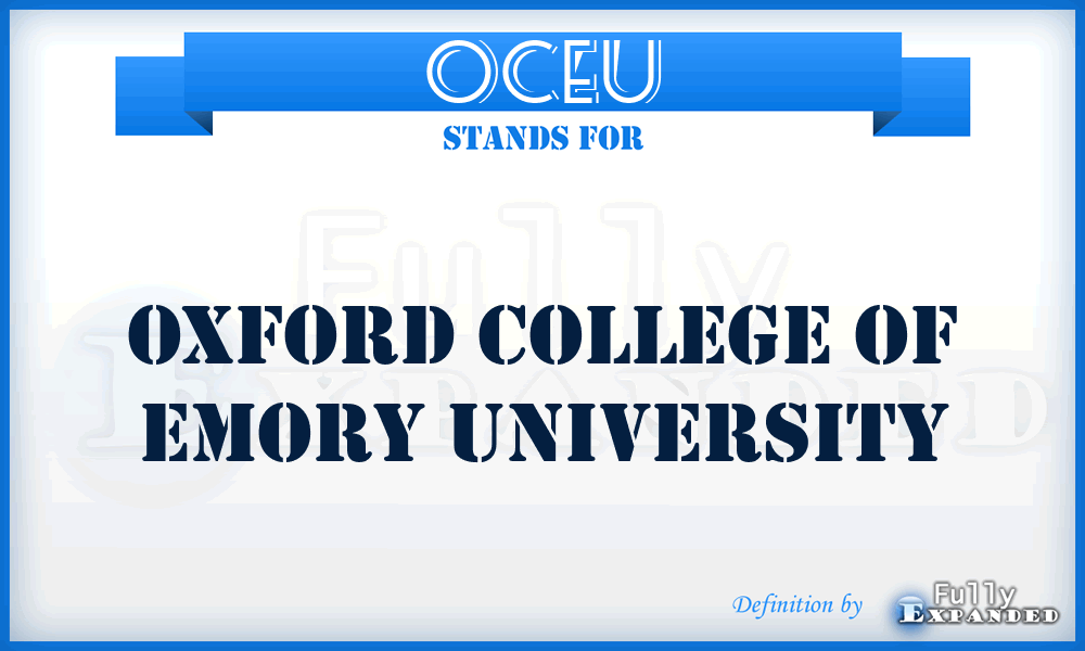 OCEU - Oxford College of Emory University