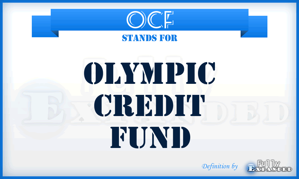 OCF - Olympic Credit Fund