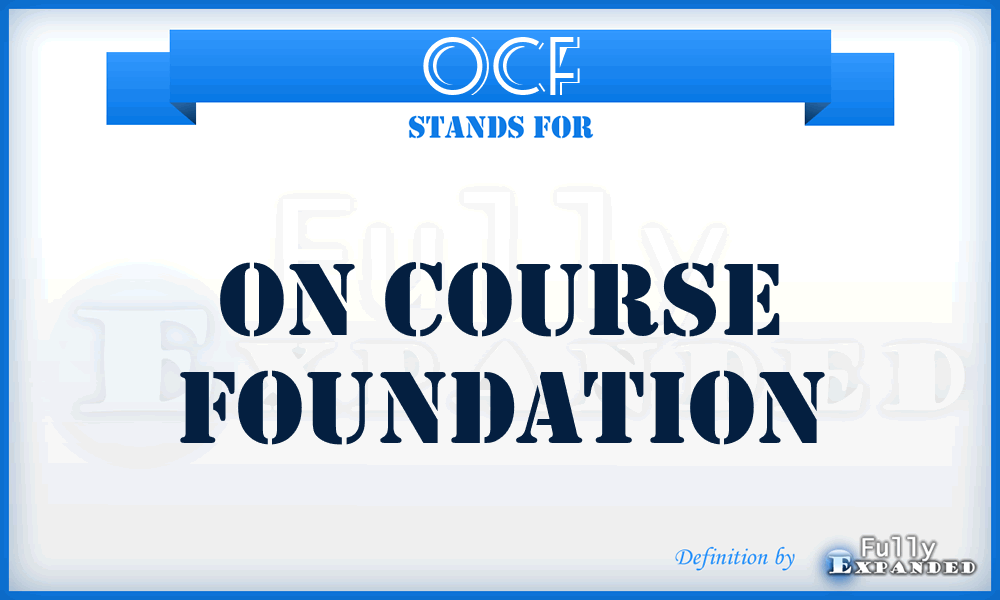 OCF - On Course Foundation