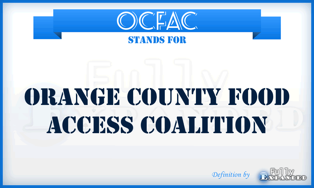 OCFAC - Orange County Food Access Coalition