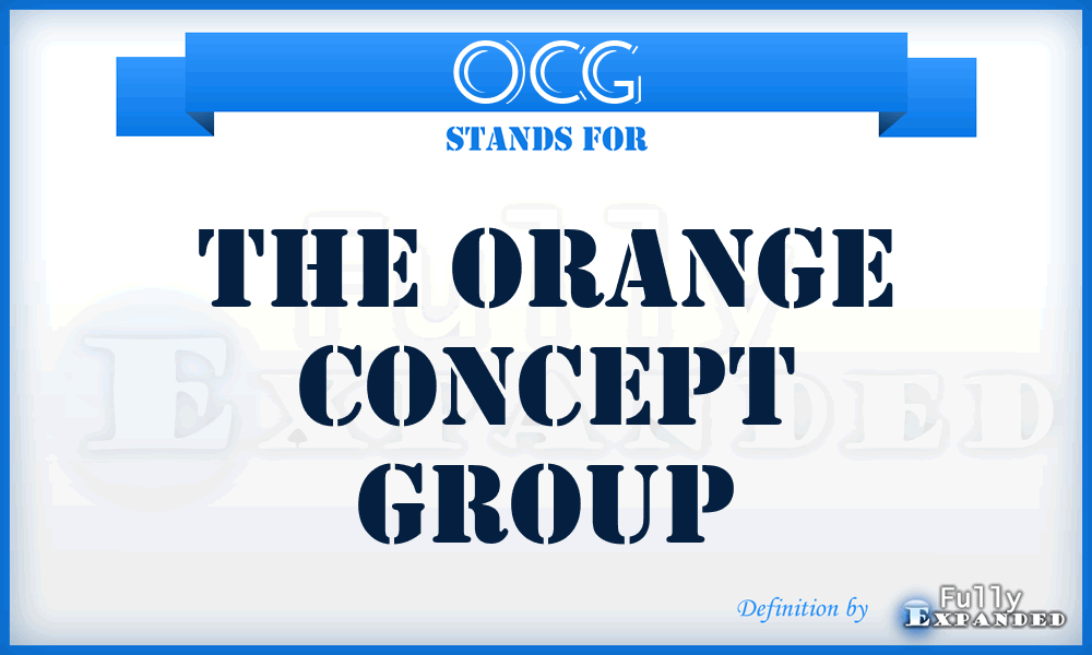 OCG - The Orange Concept Group