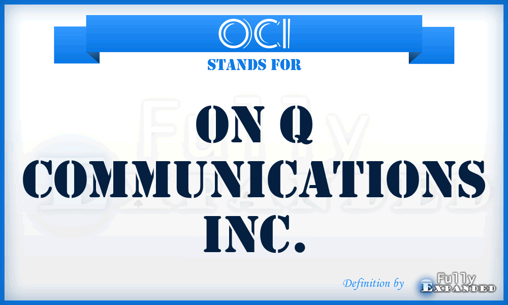 OCI - On q Communications Inc.