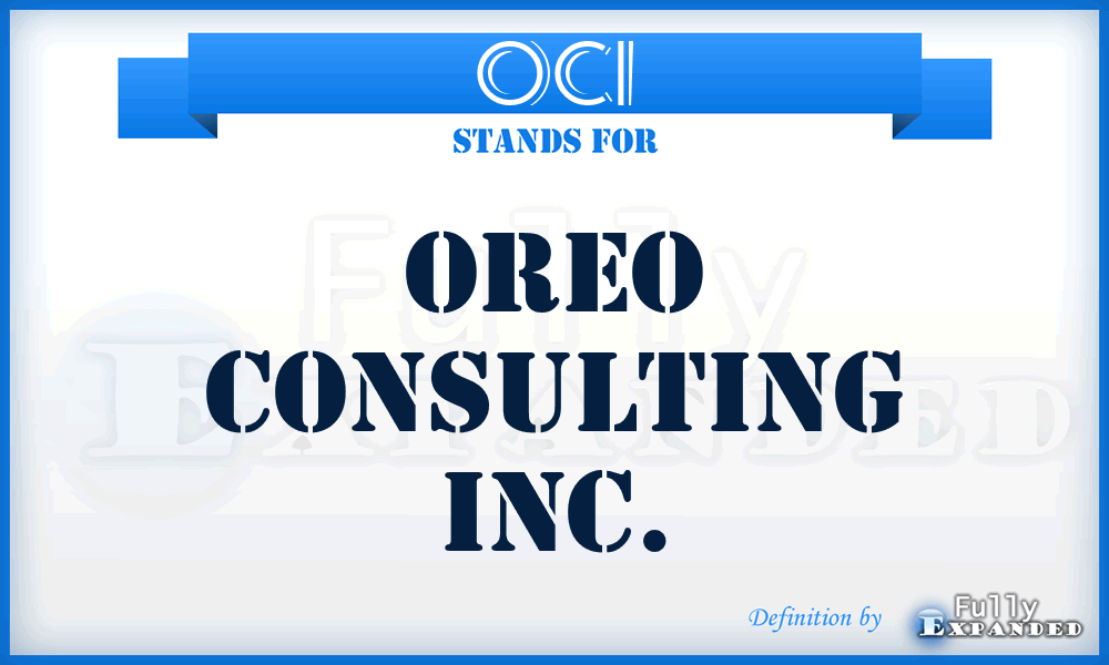OCI - Oreo Consulting Inc.