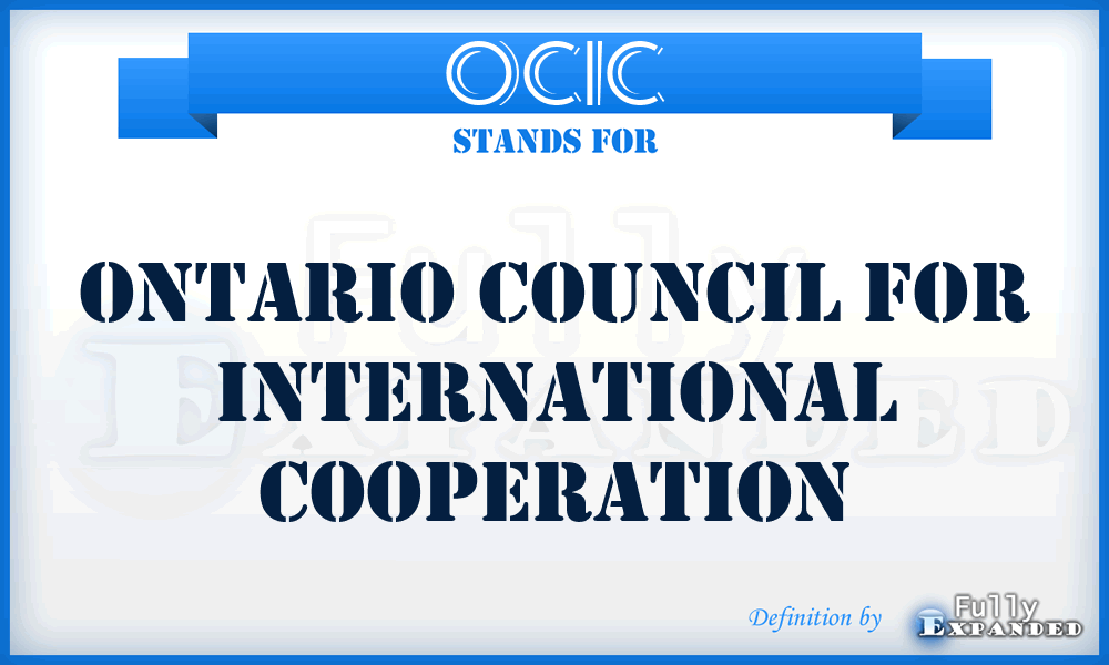 OCIC - Ontario Council for International Cooperation