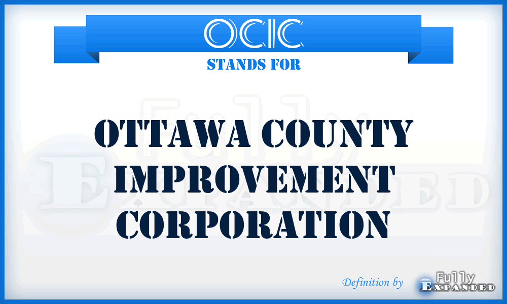 OCIC - Ottawa County Improvement Corporation