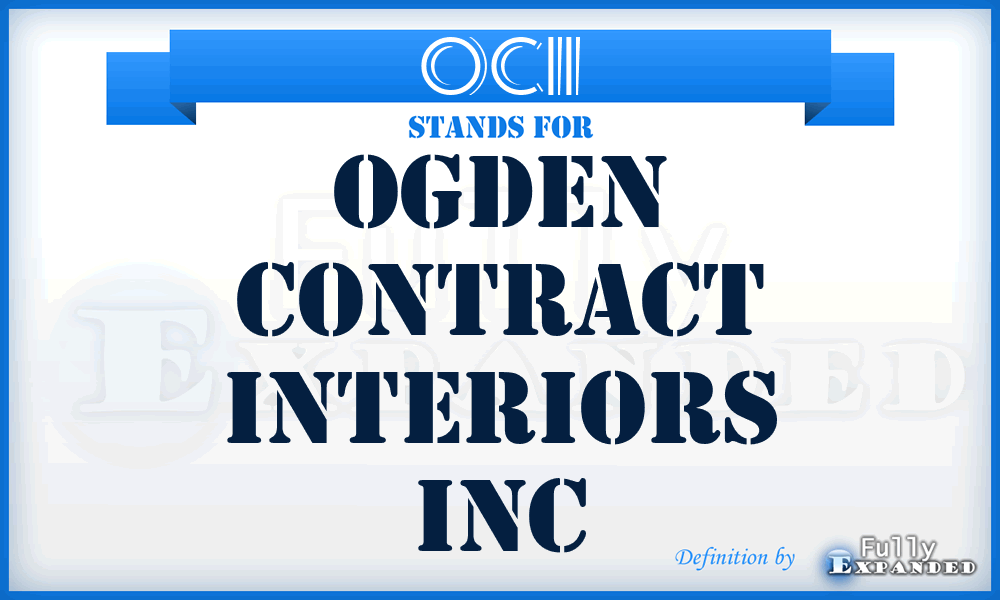 OCII - Ogden Contract Interiors Inc