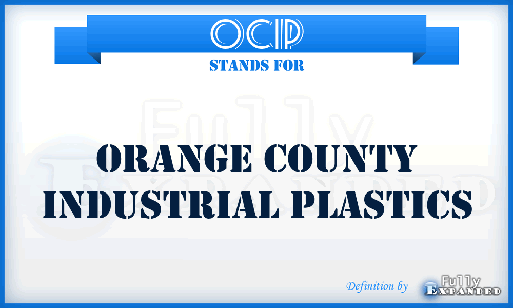 OCIP - Orange County Industrial Plastics