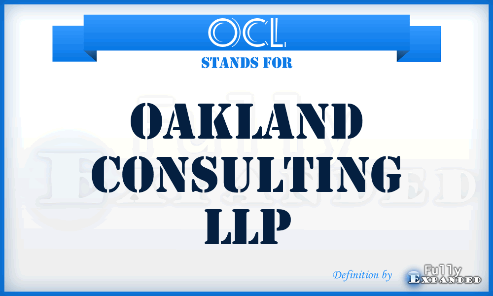 OCL - Oakland Consulting LLP