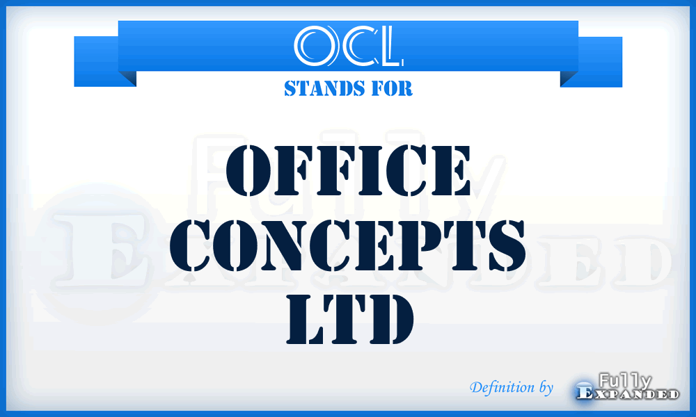 OCL - Office Concepts Ltd