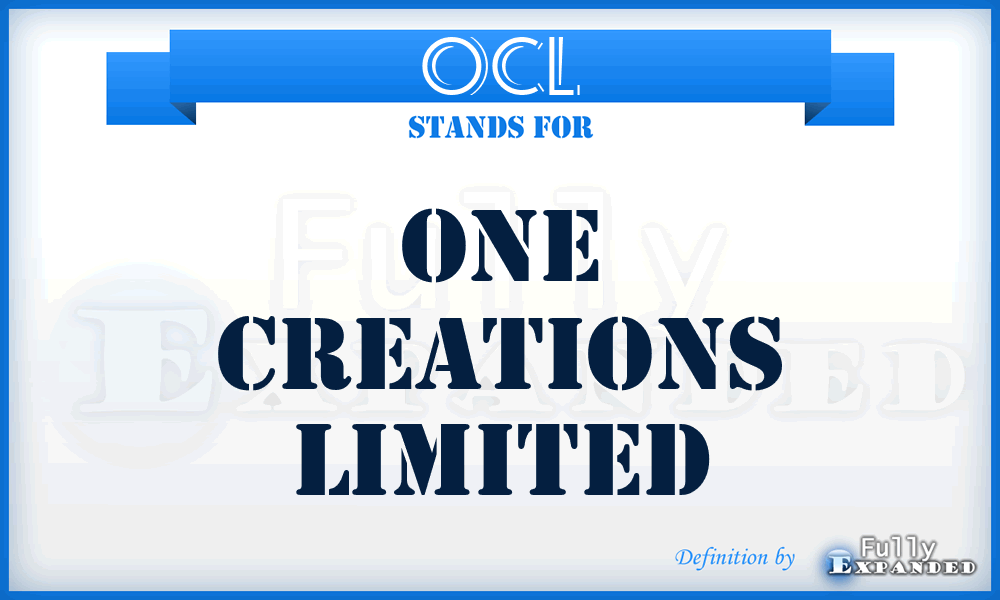 OCL - One Creations Limited