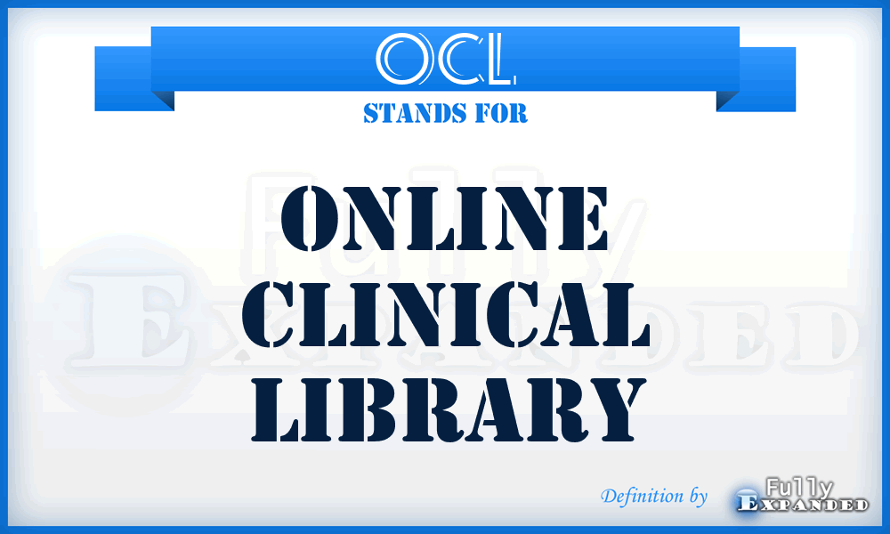 OCL - Online Clinical Library