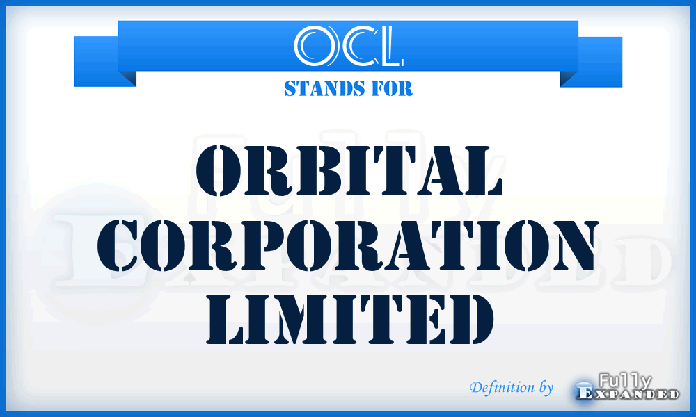 OCL - Orbital Corporation Limited