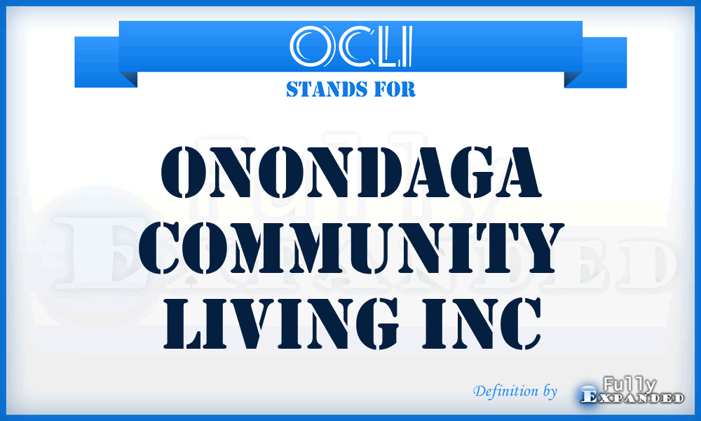 OCLI - Onondaga Community Living Inc