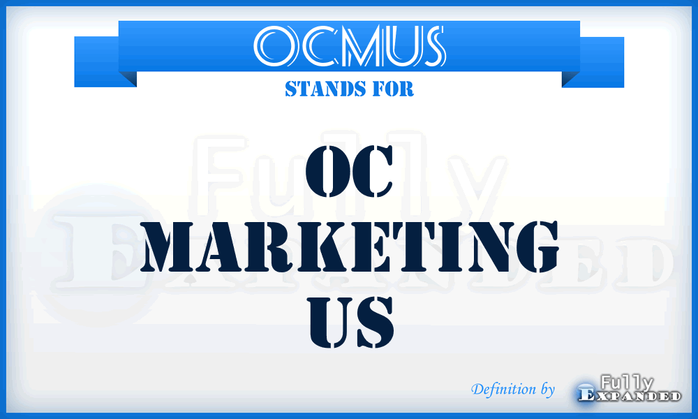 OCMUS - OC Marketing US