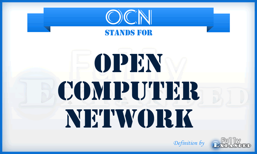 OCN - Open Computer Network