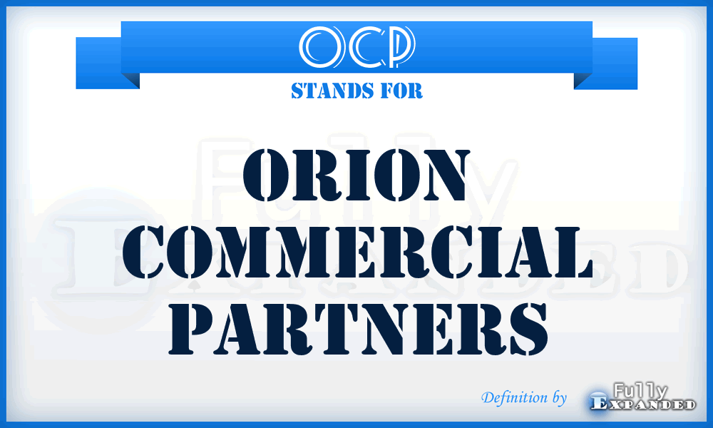 OCP - Orion Commercial Partners