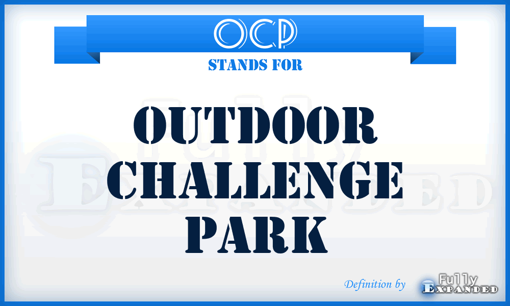 OCP - Outdoor Challenge Park