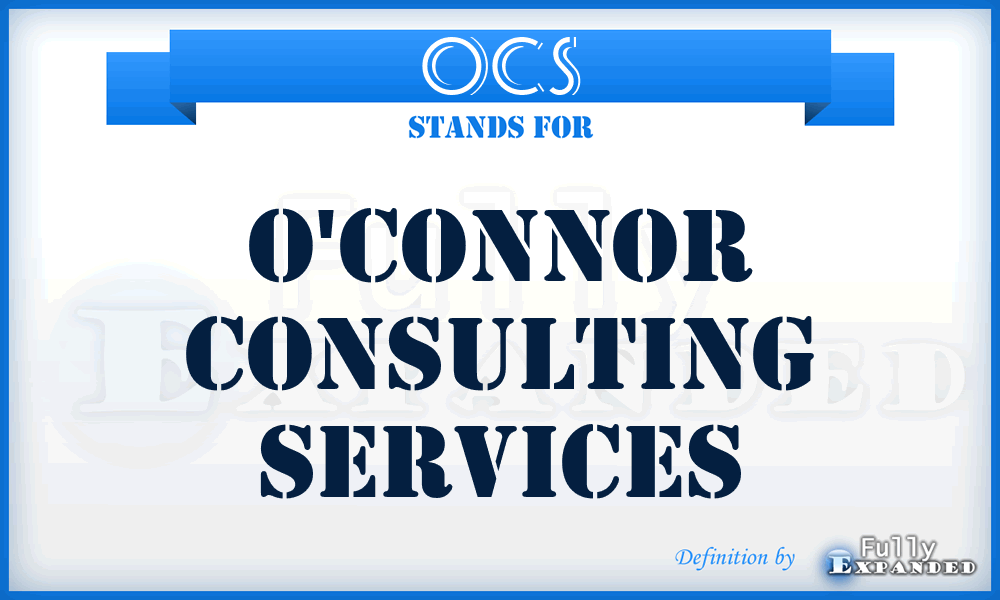 OCS - O'connor Consulting Services