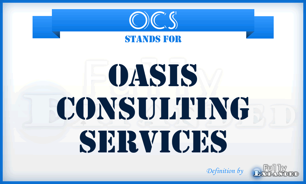 OCS - Oasis Consulting Services