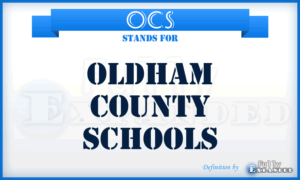 OCS - Oldham County Schools