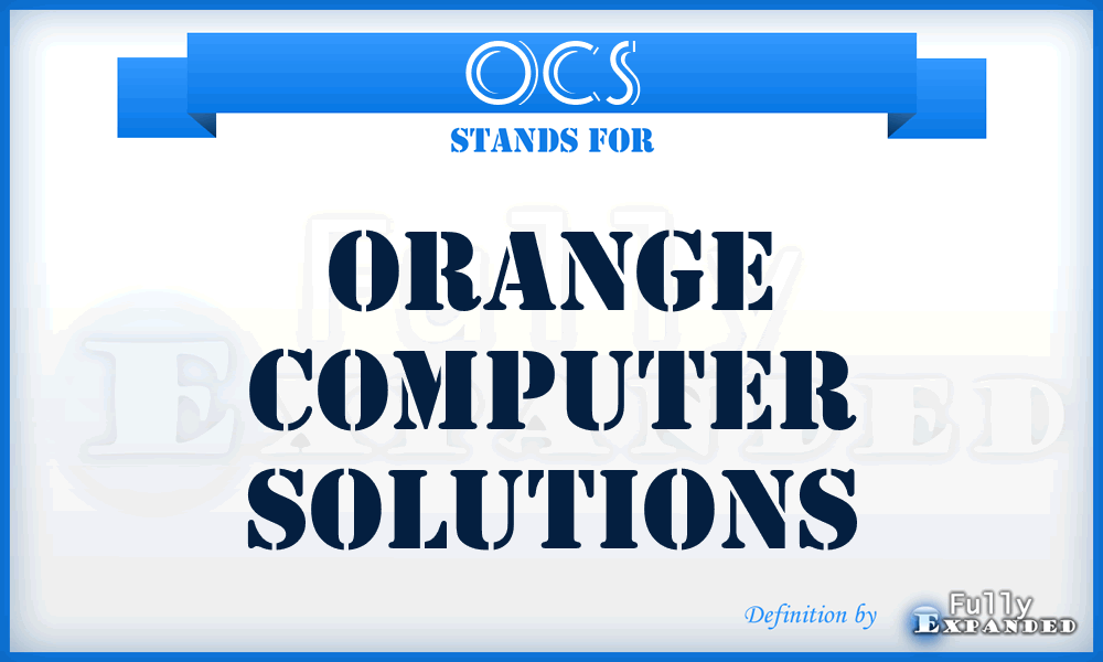 OCS - Orange Computer Solutions