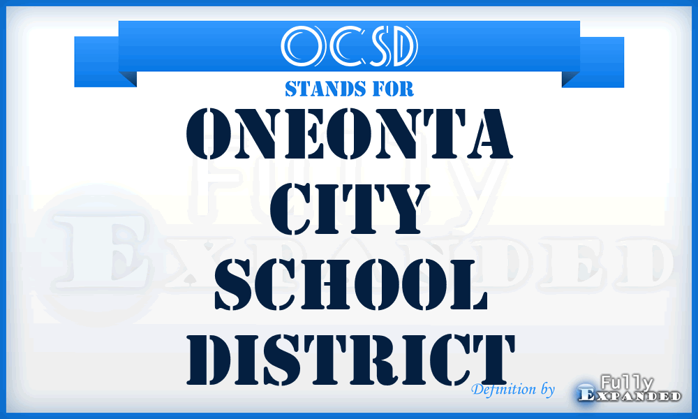 OCSD - Oneonta City School District