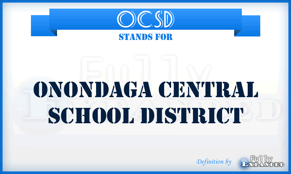 OCSD - Onondaga Central School District