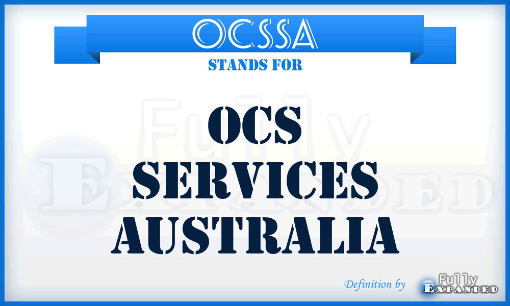 OCSSA - OCS Services Australia