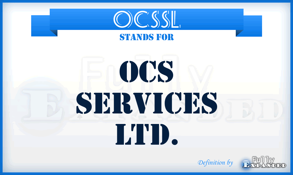 OCSSL - OCS Services Ltd.