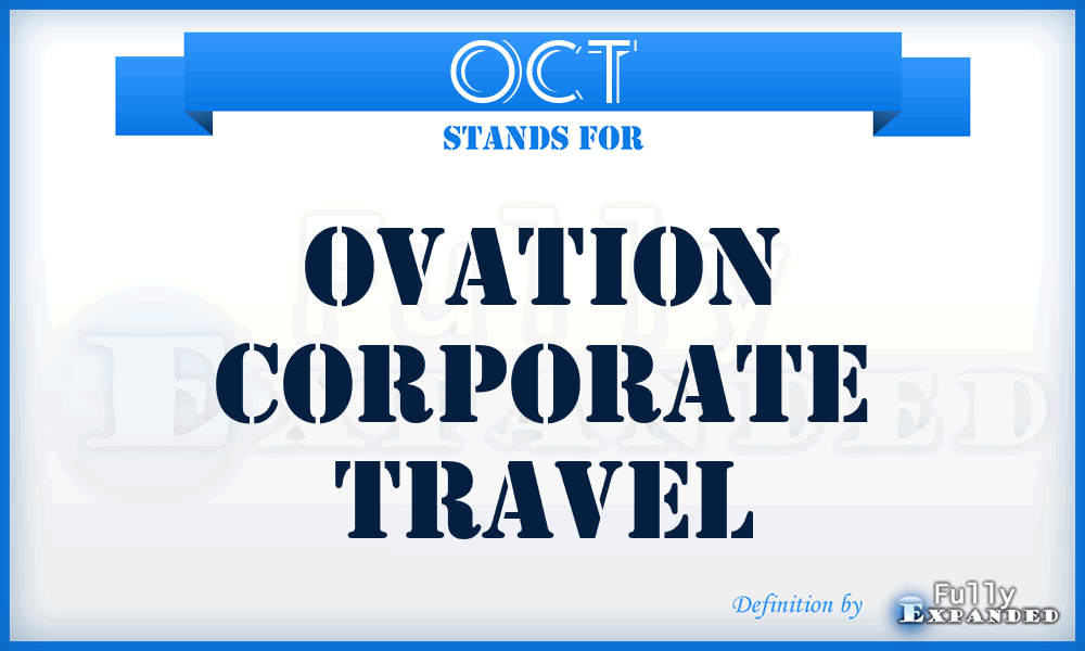 OCT - Ovation Corporate Travel