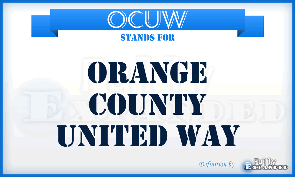 OCUW - Orange County United Way