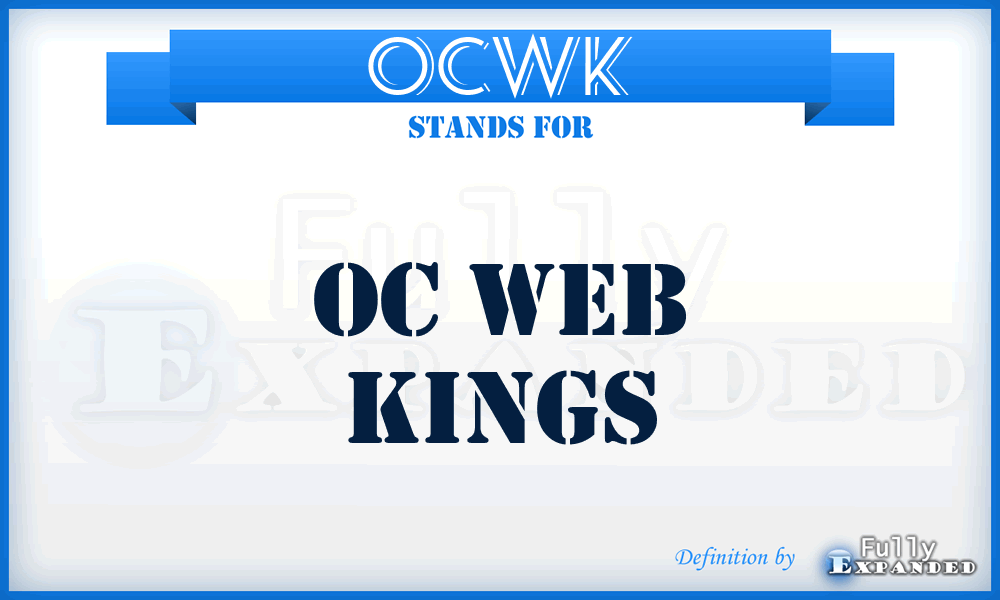 OCWK - OC Web Kings